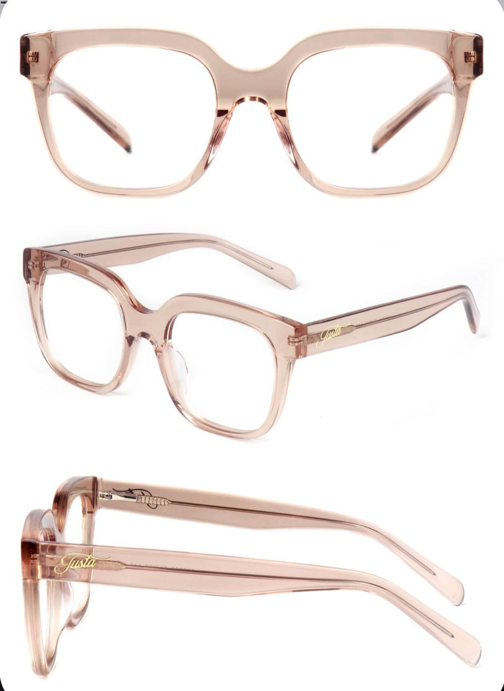 Crystal Nude Clear Champagne Frame