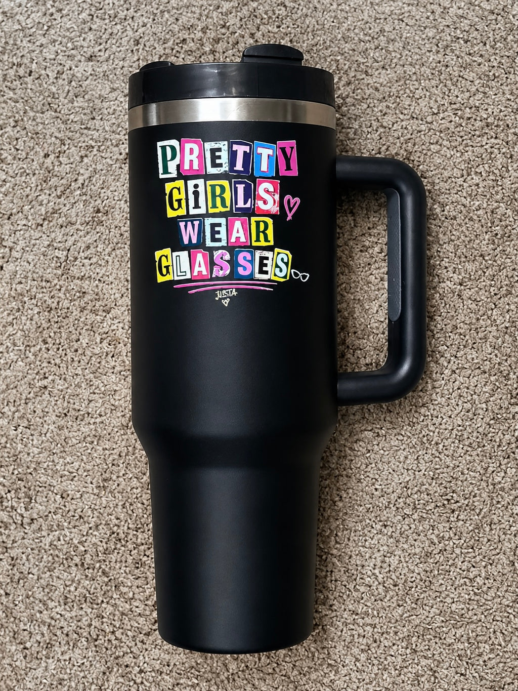 🩷 Pretty Girls Wear Glasses 40 oz Tumbler