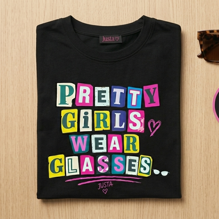 💕 Pretty Girls Wear Glasses T-Shirt